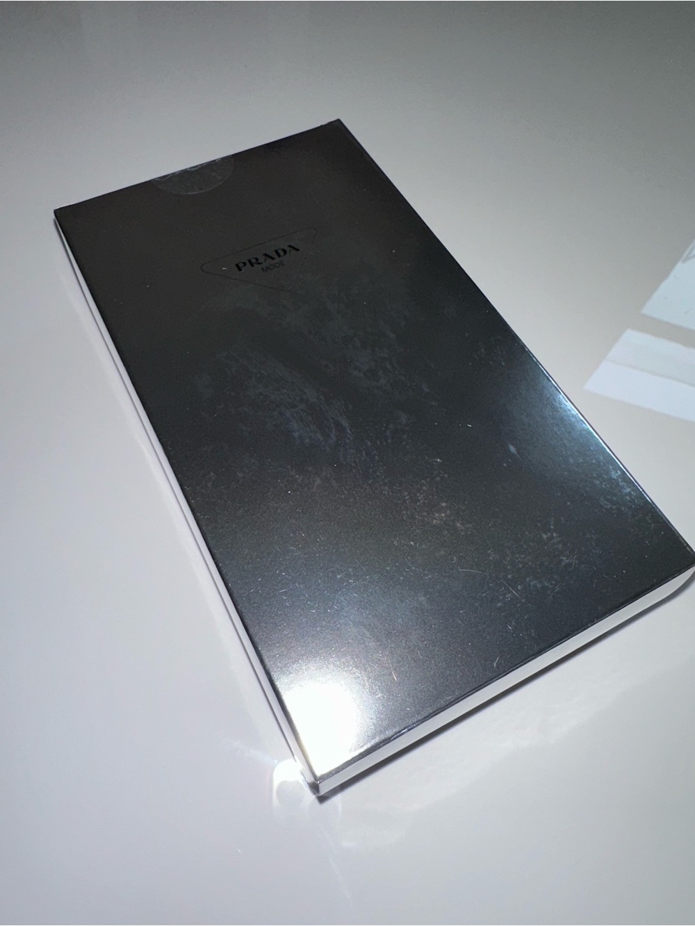 Prada mode Silver Reflective box